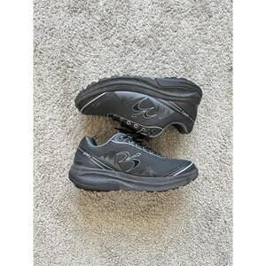 Gdefy Mens Size 9.5 Gravity Defyer Mighty Walk Athletic Black Shoes Comfort Fit